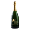 750Ml Non-Alcoholic Sparkling Grape Juice Deep Etched w/ 1 Color Fill